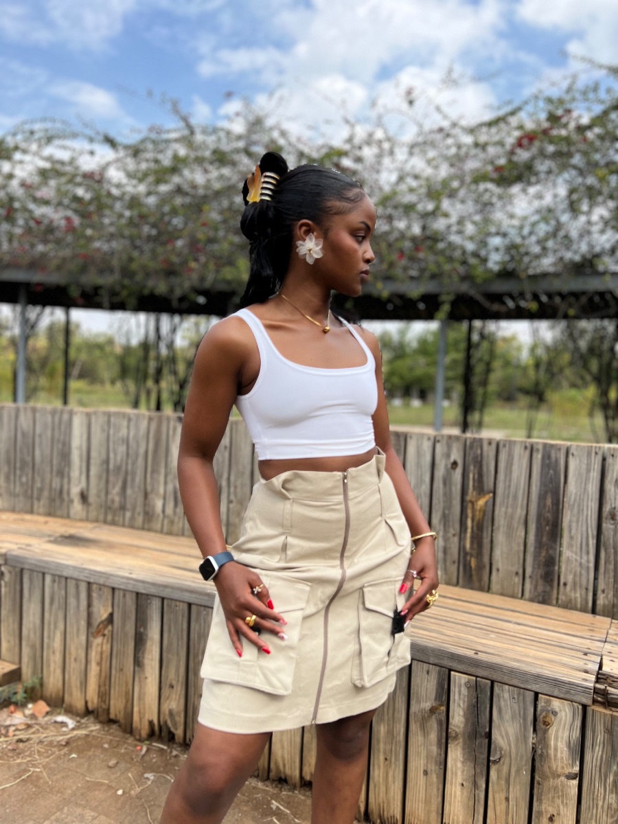 Sahara cargo skirt