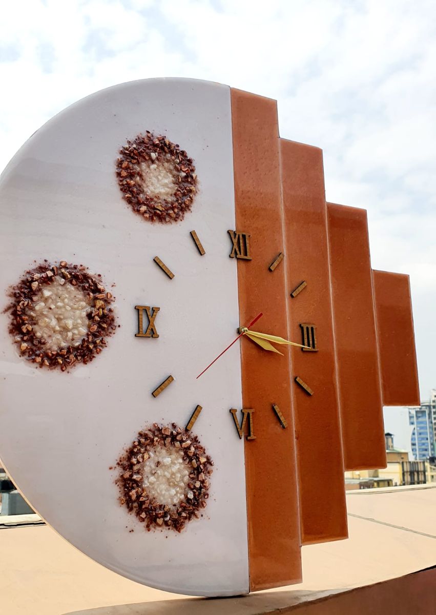 Epoxy Wall Clock Decor